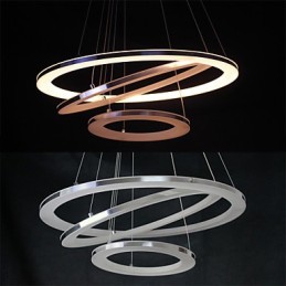 Moderne Pendelleuchte 3 Ringe Pendelleuchte Acryl