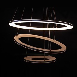 Moderne Pendelleuchte 3 Ringe Pendelleuchte Acryl