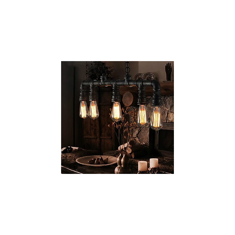 Traditionelle Klassische Vintage Laterne Land Retro Mini Stil Malerei Metall Anhänger Licht