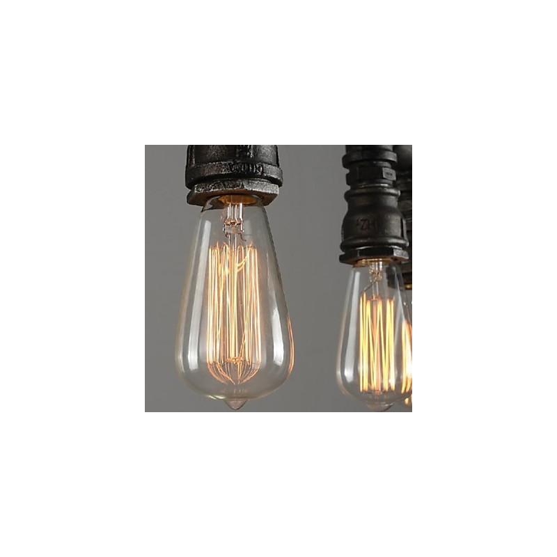 Traditionelle Klassische Vintage Laterne Land Retro Mini Stil Malerei Metall Anhänger Licht