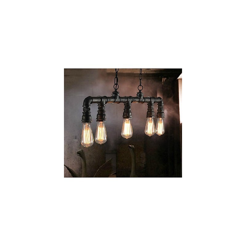 Traditionelle Klassische Vintage Laterne Land Retro Mini Stil Malerei Metall Anhänger Licht