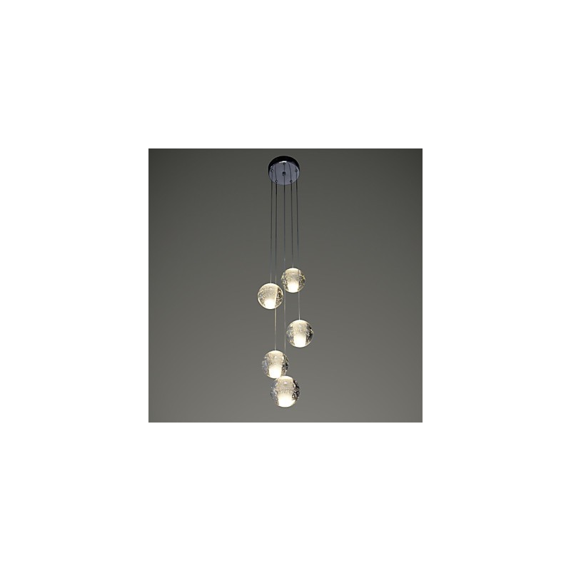Moderne Pendelleuchte Pendelleuchte Leuchten G4 Retroifit Chrom Überzug Kristall für Treppenlicht