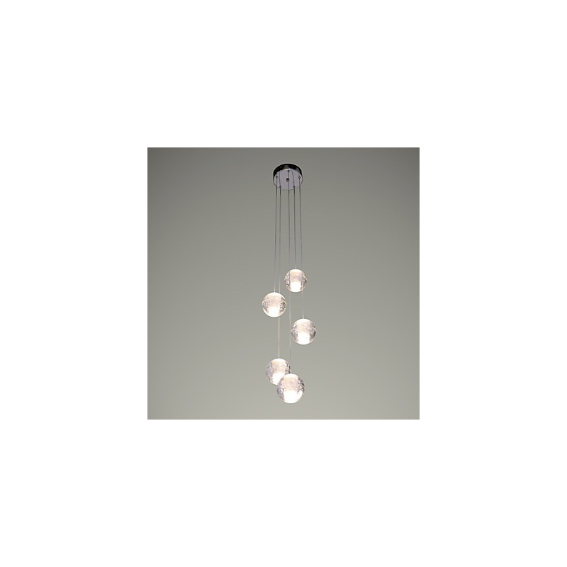 Moderne Pendelleuchte Pendelleuchte Leuchten G4 Retroifit Chrom Überzug Kristall für Treppenlicht