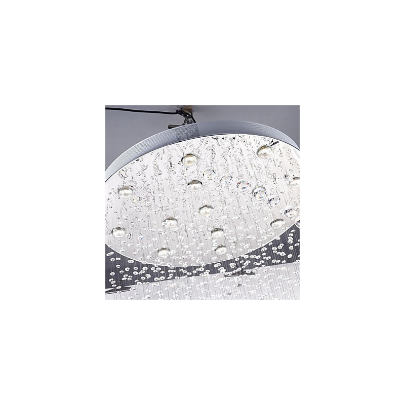 Deckenkristall-Pendelleuchten 13 Lichter Moderne silberne Canpoy Transparente K9-Kristallleuchten