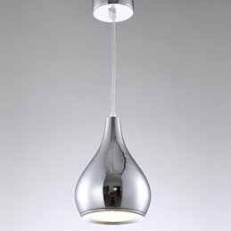 Moderne zeitgenössische Globus-Pendelleuchte aus galvanisiertem Metall