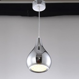 Moderne zeitgenössische Globus-Pendelleuchte aus galvanisiertem Metall