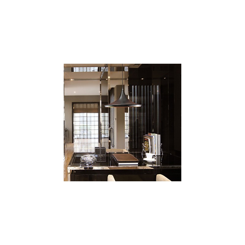 Moderne Pendelleuchte im Retro-Mini-Stil mit Gemälden