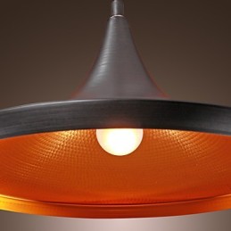 Moderne Pendelleuchte im Retro-Mini-Stil mit Gemälden