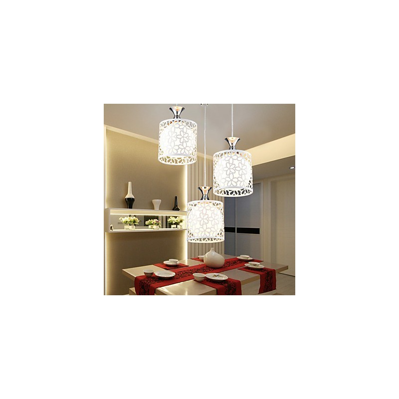 Zeitgenössische und vertraglich drei kreative Kristall Droplight Schmiedeeisen Lampe