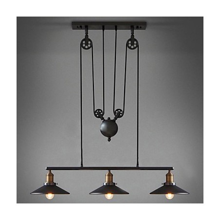 Pendelleuchten Vintage 3 Lichter ST64 Glühbirnen inklusive Up- und Down-System Pendelleuchten Vintage 3 Lichter ST64 Glühbirnen inklusive Up- und Down-System