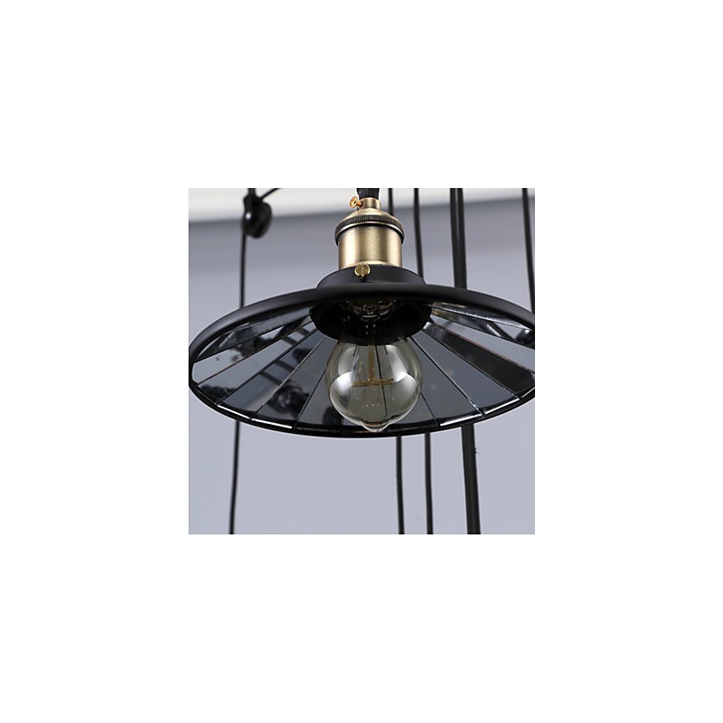 Pendelleuchten Vintage 3 Lichter ST64 Glühbirnen inklusive Up- und Down-System