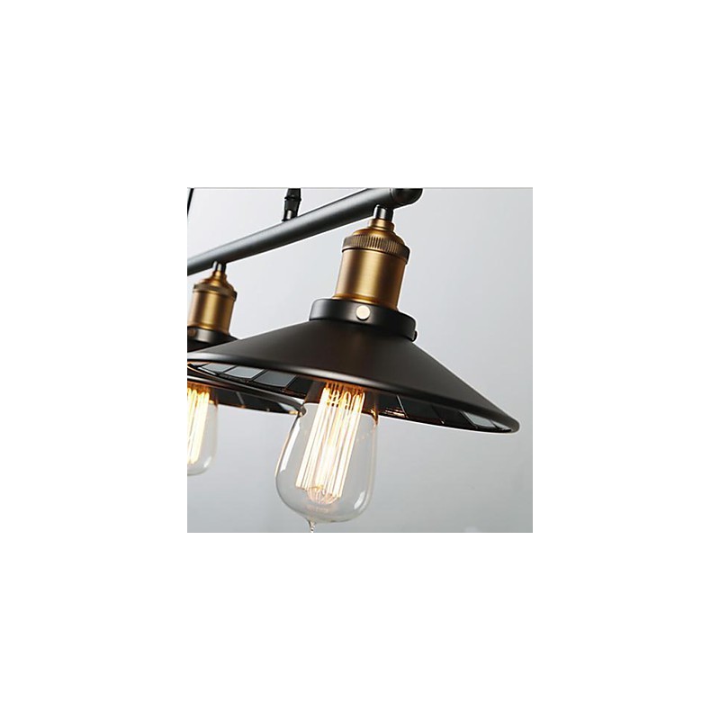 Pendelleuchten Vintage 3 Lichter ST64 Glühbirnen inklusive Up- und Down-System