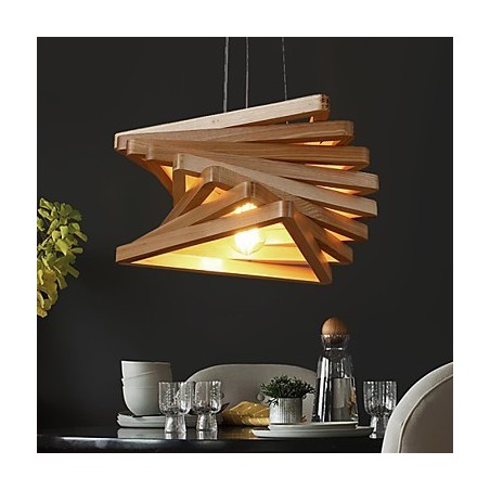 1Traditionelle klassische Landhaus-Mini-Stil Malerei Holz Bambus Pendelleuchte 1Traditionelle klassische Landhaus-Mini-Stil Malerei Holz Bambus Pendelleuchte