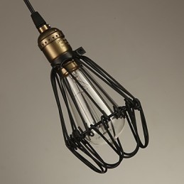 Pendelleuchten Vintage Amerikanischer Landhausstil, der alte Wege schmiedeeiserne kleine Käfig-Droplight wiederherstellt
