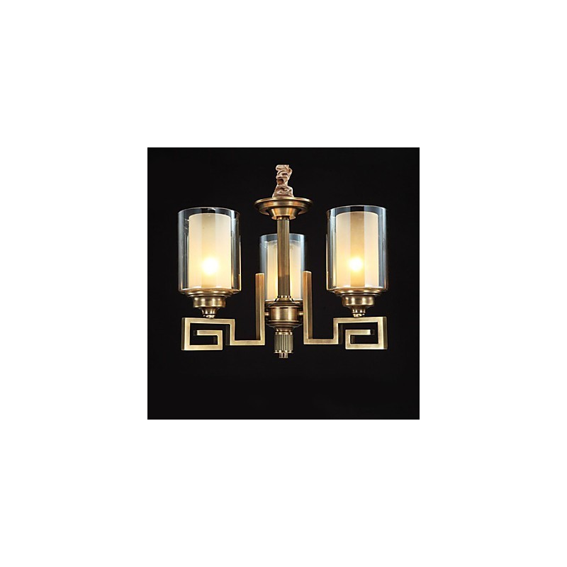 Lampe im chinesischen Stil, Kupferlampe, Kupferlampe