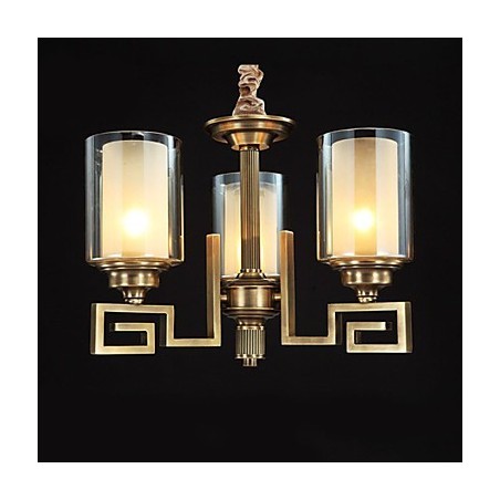 Lampe im chinesischen Stil, Kupferlampe, Kupferlampe Lampe im chinesischen Stil, Kupferlampe, Kupferlampe