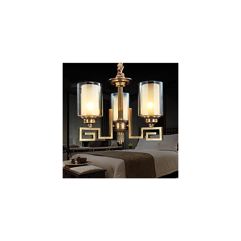 Lampe im chinesischen Stil, Kupferlampe, Kupferlampe
