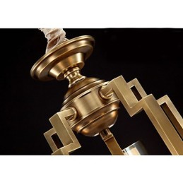 Lampe im chinesischen Stil, Kupferlampe, Kupferlampe