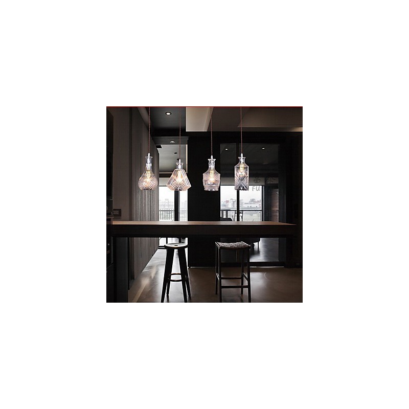 40W * 4 Moderne zeitgenössische traditionelle klassische Vintage Insel Metall Pendelleuchte