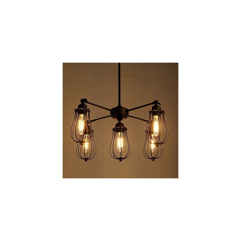 Pendelleuchten Traditionell Klassisch Rustikal Lodge Retro Metall 5 Lichter