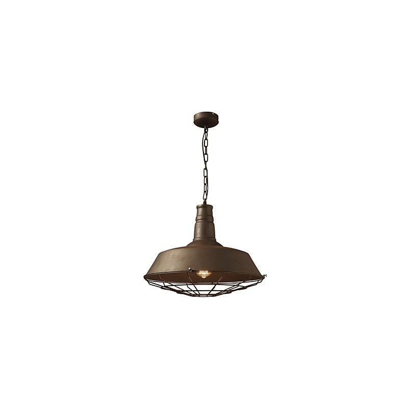 Retro Pendelleuchte 1 Licht Altmetall Materila Shade Shop