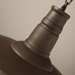 Retro Pendelleuchte 1 Licht Altmetall Materila Shade Shop