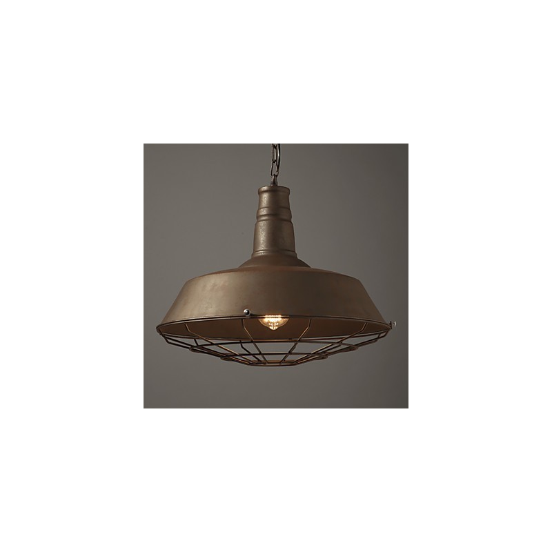 Retro Pendelleuchte 1 Licht Altmetall Materila Shade Shop