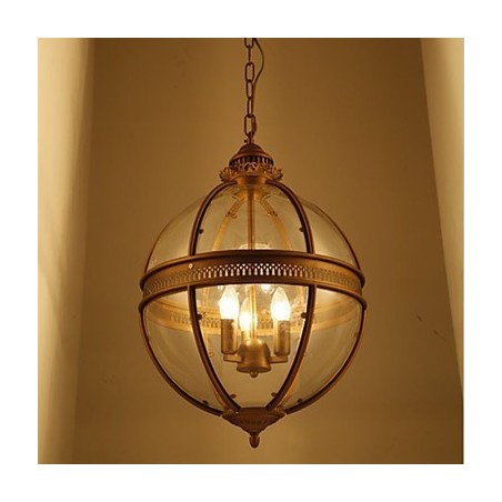 Eisen Bronze Kronleuchter Lampe Glas Eisen Bronze Kronleuchter Lampe Glas