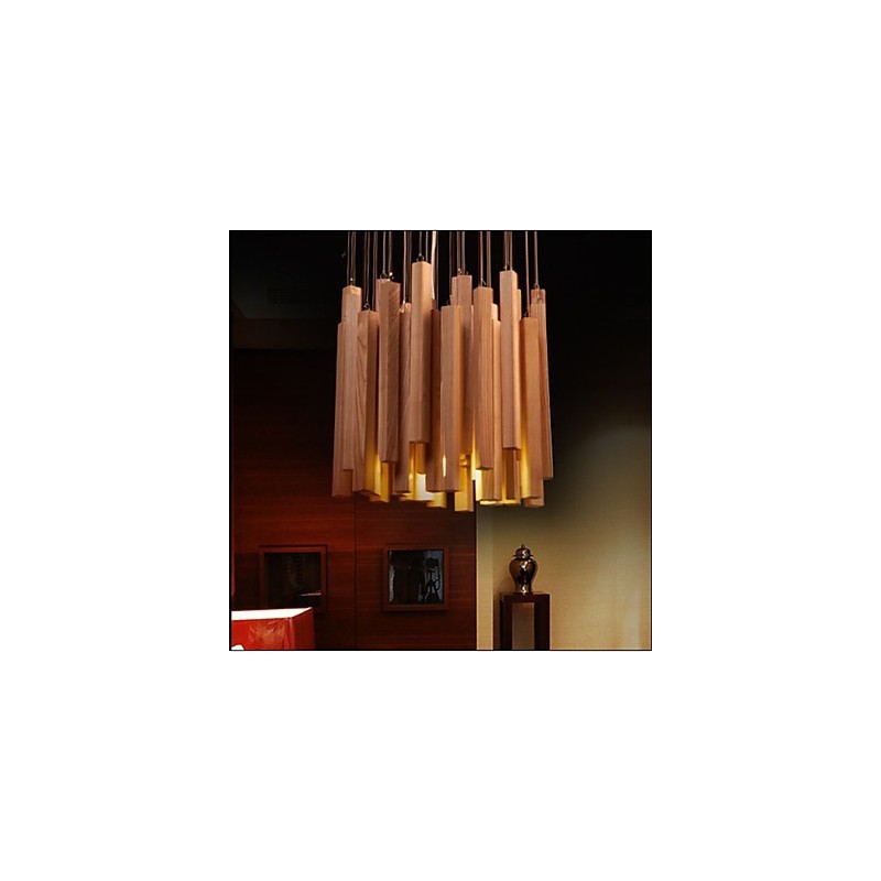 Hotel Engineering Wood Art Line Kronleuchter