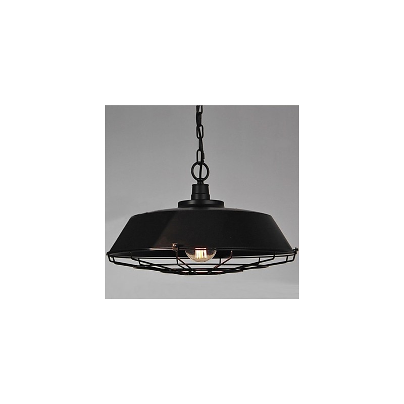 1-flammige Vintage-Pendelleuchte aus Metall