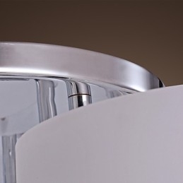 Moderne zeitgenössische Chrom Metall Kronleuchter Unterputz