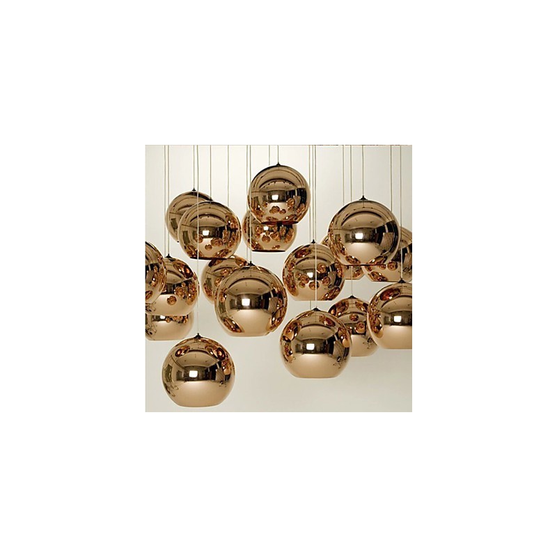 Kreative einfache Glas nordische Retro Galvanik Ball Pendelleuchte