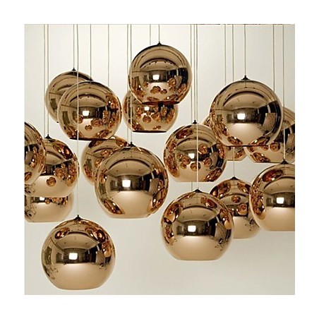 Kreative einfache Glas nordische Retro Galvanik Ball Pendelleuchte Kreative einfache Glas nordische Retro Galvanik Ball Pendelleuchte