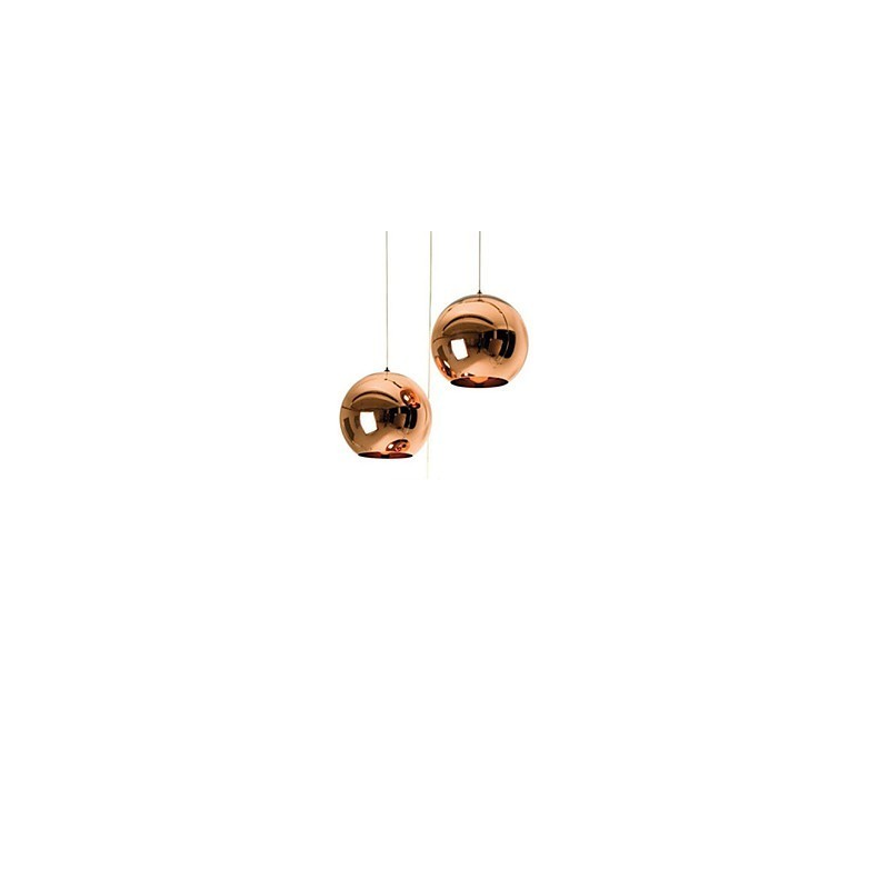 Kreative einfache Glas nordische Retro Galvanik Ball Pendelleuchte