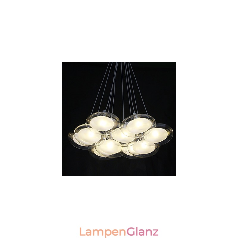 Moderne zeitgenössische Pendelleuchte aus Chrommetall