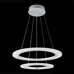 Moderne Pendelleuchte Deckenleuchte Kronleuchter Lampenfassungen mit 2 Ringen