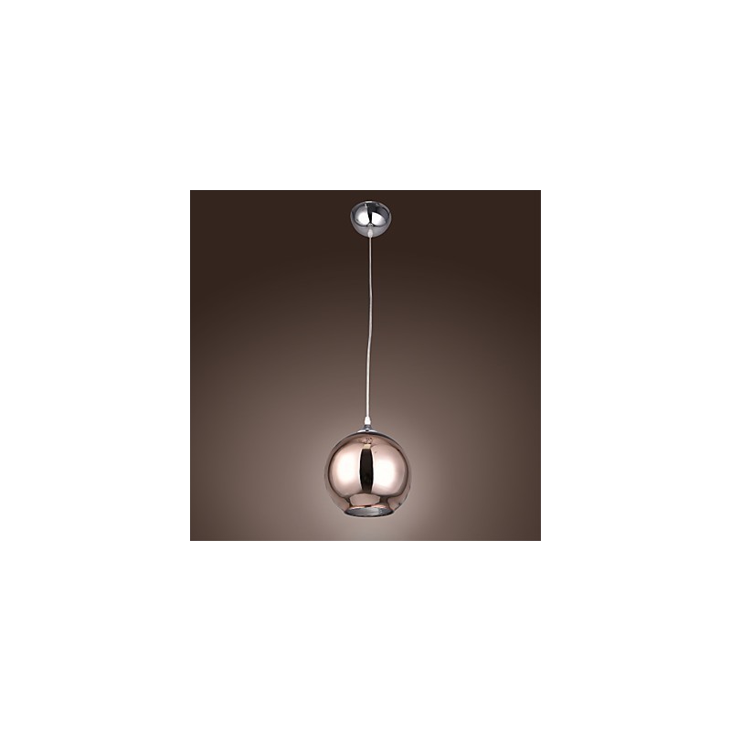 60 Moderne zeitgenössische Globus galvanisierte Metall Pendelleuchte