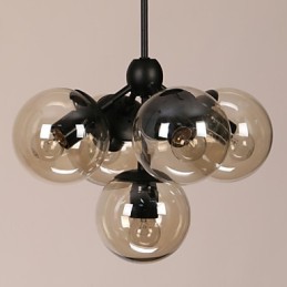 Kronleuchter 5 Lichter Glas Ball Lichter Retro Im Freien Garage Metall