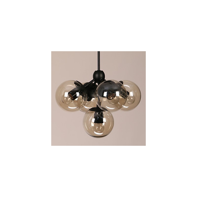 Kronleuchter 5 Lichter Glas Ball Lichter Retro Im Freien Garage Metall
