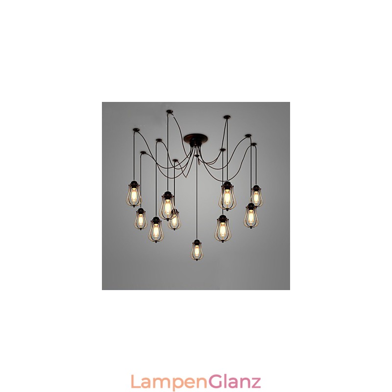 Vintage Edison Mehrere Ajustable DIY Decke Lampe Licht Anhänger Beleuchtung Kronleuchter Moderne Chic Industrielle Esszimmer