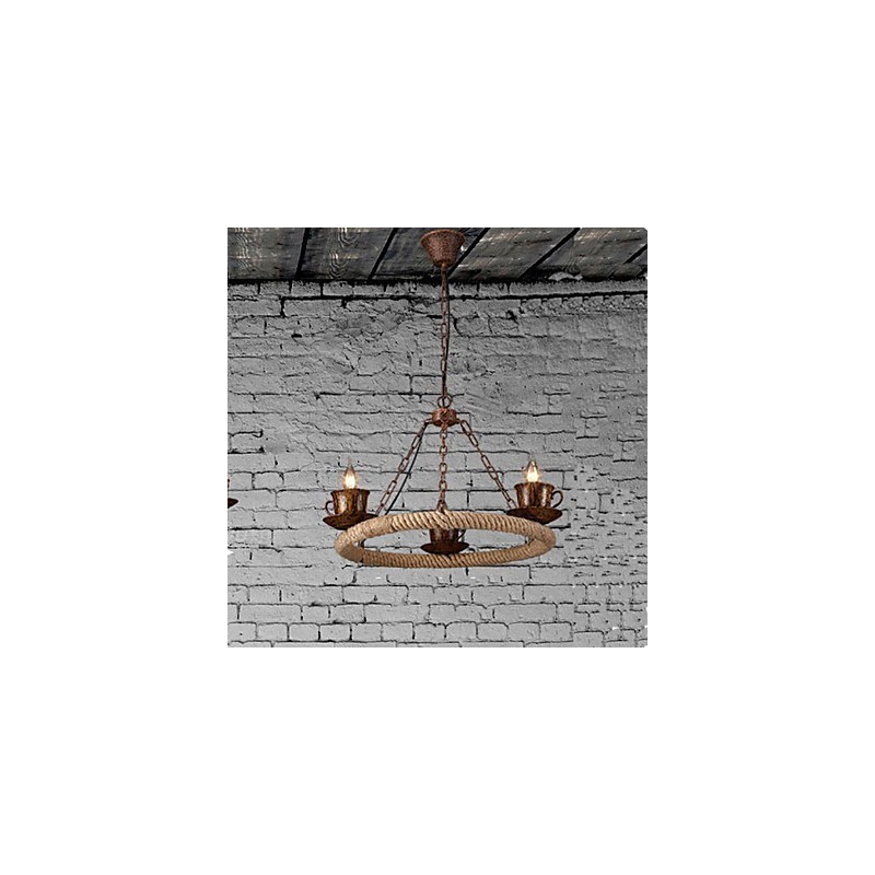 Keramikindustrie Wind Seil Kronleuchter RetroLron Kronleuchter Simple3