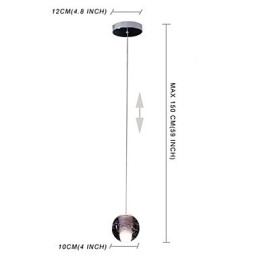 Pendelleuchte G4 Retroifit 3W Chrom Überzug Kristall Moderne Zeitgenössische Pendelleuchte