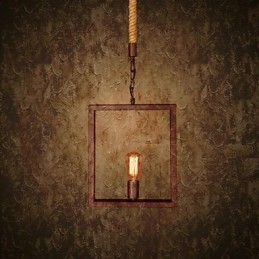 Traditionelle klassische rustikale Lodge Vintage Retro Country Metall Pendelleuchte
