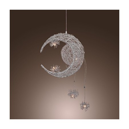 Moderne Pendelleuchte im zeitgenössischen Globe-Mini-Stil aus galvanisiertem Metall Moderne Pendelleuchte im zeitgenössischen Globe-Mini-Stil aus galvanisiertem Metall