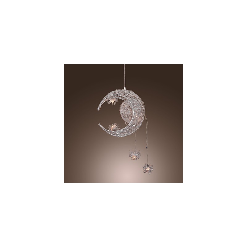 Moderne Pendelleuchte im zeitgenössischen Globe-Mini-Stil aus galvanisiertem Metall