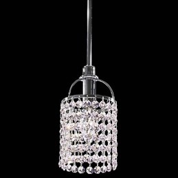 Kristall-Metall-Pendelleuchte
