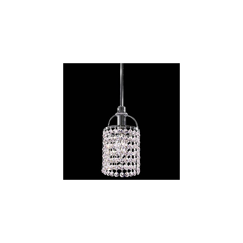 Kristall-Metall-Pendelleuchte