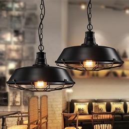 Pendelleuchten American Country Retro Schmiedeeisen Zeitgenössische und vertraglich Lager Droplight