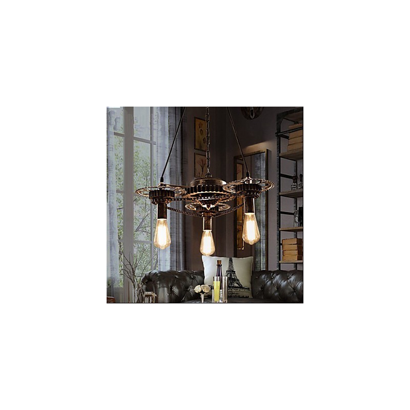 VintageLron Kronleuchter Industrieller Kronleuchter mit Windrad