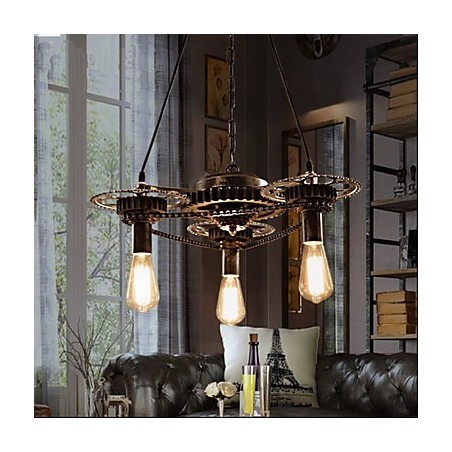 VintageLron Kronleuchter Industrieller Kronleuchter mit Windrad VintageLron Kronleuchter Industrieller Kronleuchter mit Windrad